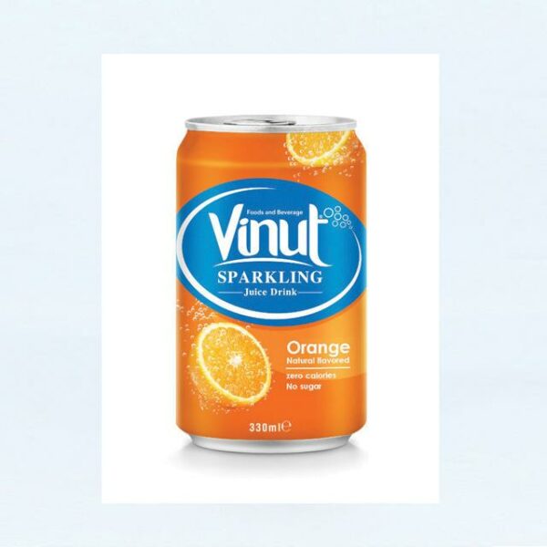 Delightful Blend of Bubbles and Citrus VINUT Orange Juice Sparkling Water