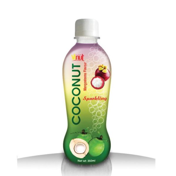 350ml VINUT Bottle Coconut water sparkling with mangosteen flavor