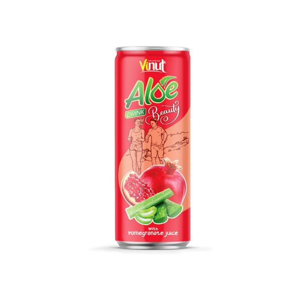 250ml VINUT Beauty Aloe vera drink with Pomegranate juice