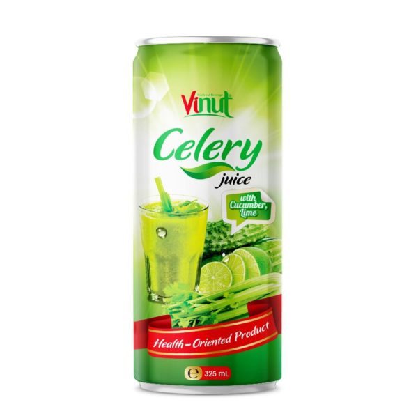 350ml VINUT Healthy Drink 100% Celery Juice Drink with Cucumber & Lime juice