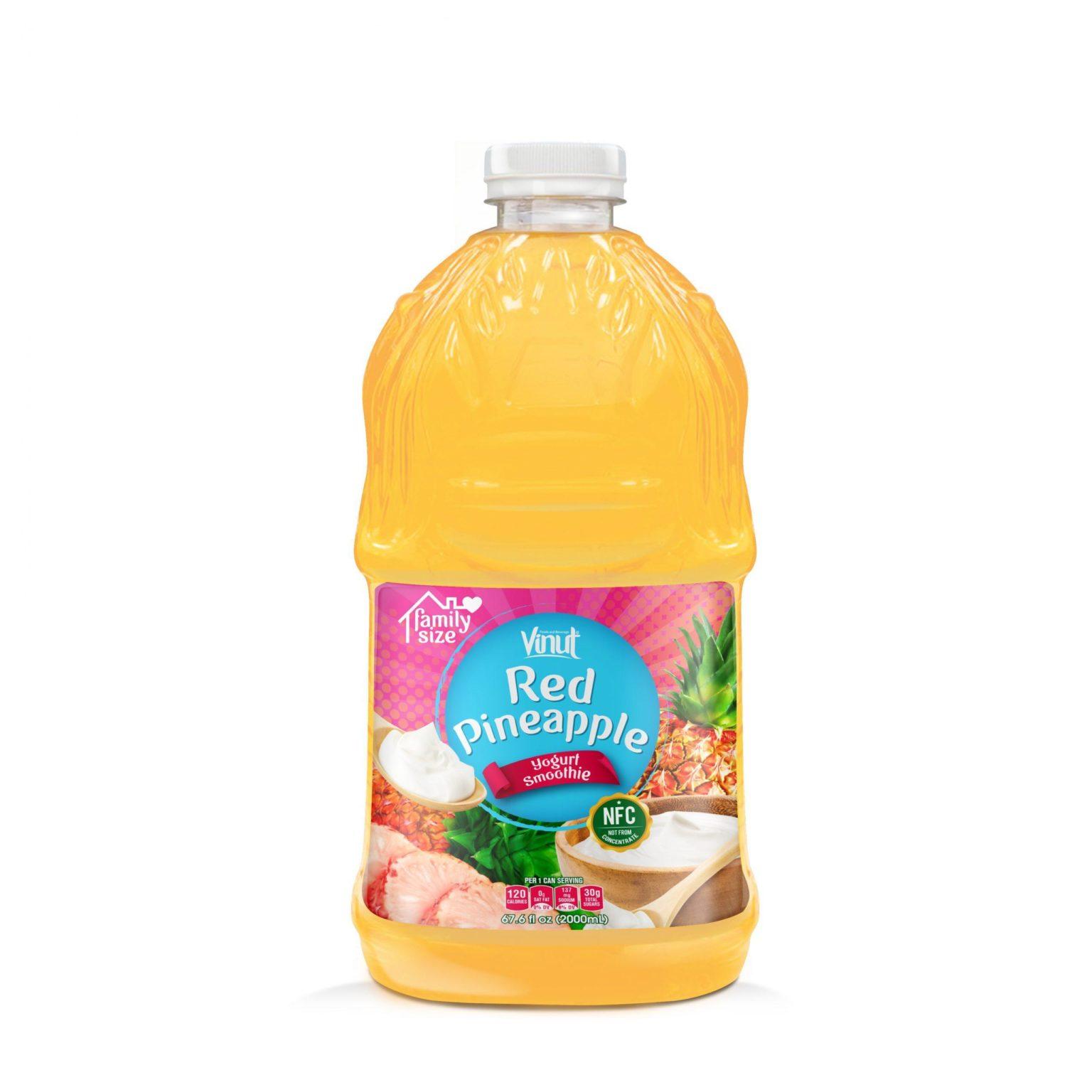 VINUT Red Pineapple Juice with Yogurt Smoothie Probiotic Drink