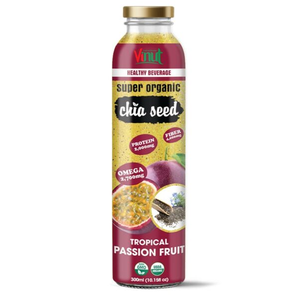 Discover the Refreshing Organic Passion Fruit Chia Seed Drink 10.15 fl oz