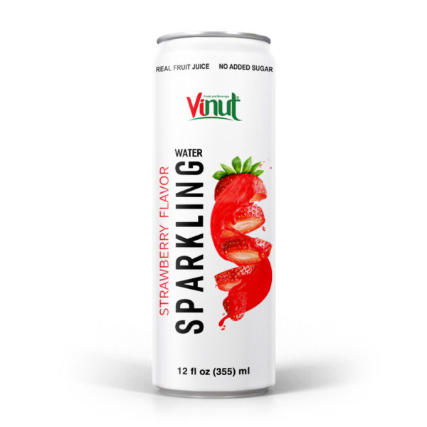 12 fl oz Vinut Strawberry Sparkling water No Added Sugar