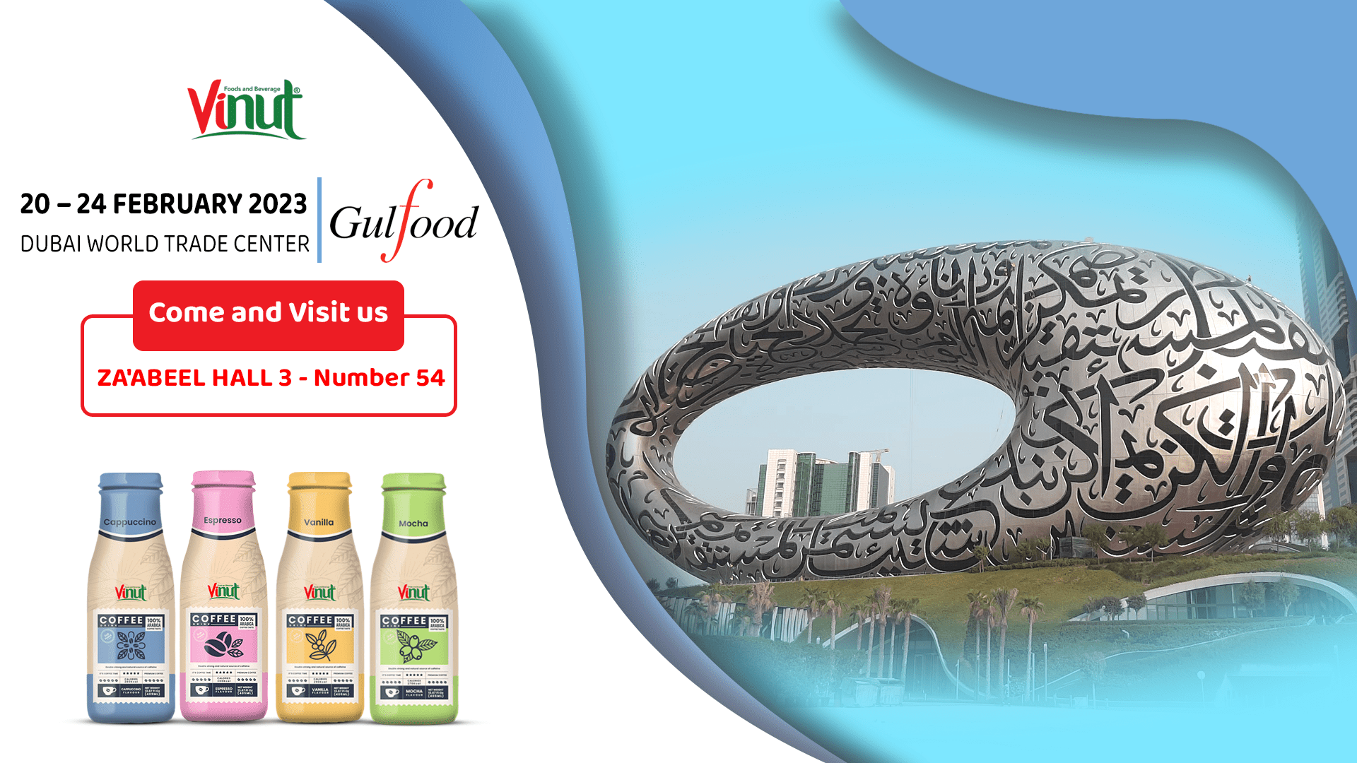 GulFood 2023 Visit Vinut for the best fruit juice drinks We make