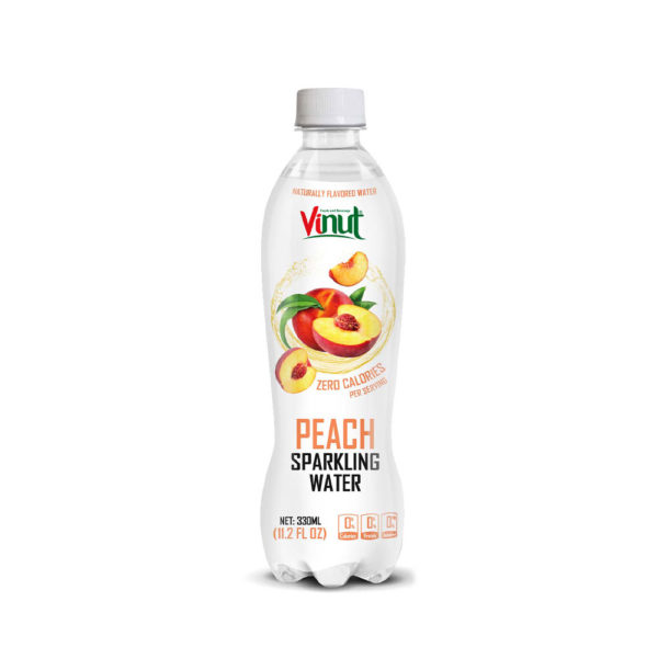 11.2 fl oz Vinut Peach Sparkling water without calories