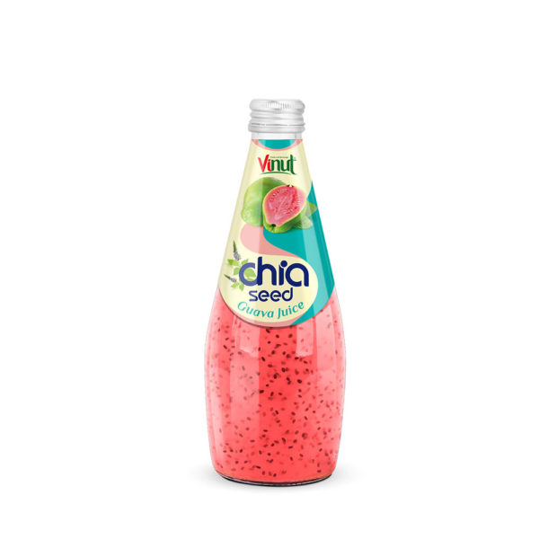 290ml Vinut Chia seed drink with Guava juice