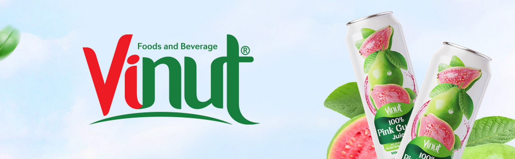 100 Pink Guava Juice drink vinut without pulp