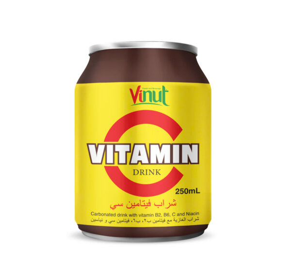 250ml Vinut Carbonated Vitamin C Drink - Low Sugar, Low Calorie (Vitamin C, B2, B6 and Niacin)