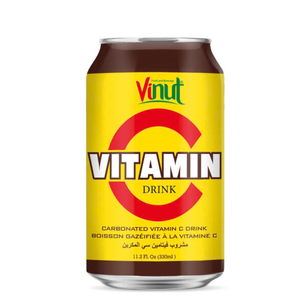 11.2 Fl Oz Vinut Carbonated Vitamin C Drink - Low Sugar, Low Calorie (Vitamin C, B2, B6 and Niacin)