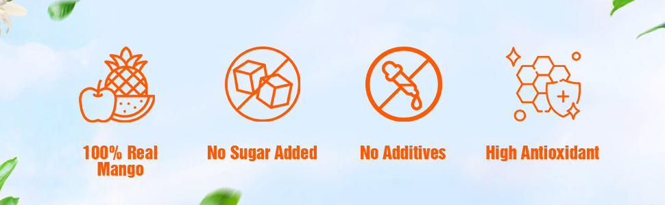 16. 57 fl oz Vinut 100% NFC Mango Juice Drink with Pulp (No Sugar Added)