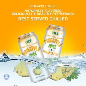 16. 57 fl oz Vinut 100% NFC Pineapple Juice Drink with Pulp (No Sugar Added)