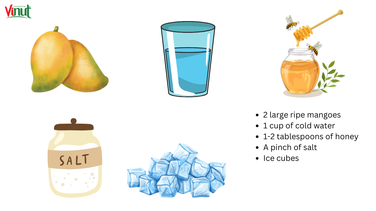 VINUT_Ingredients for Fresh Mango Juice​