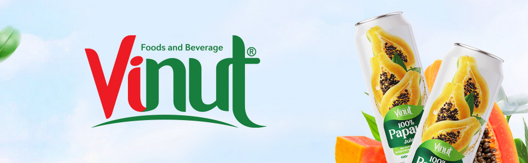 100 Papaya Juice drink vinut without pulp