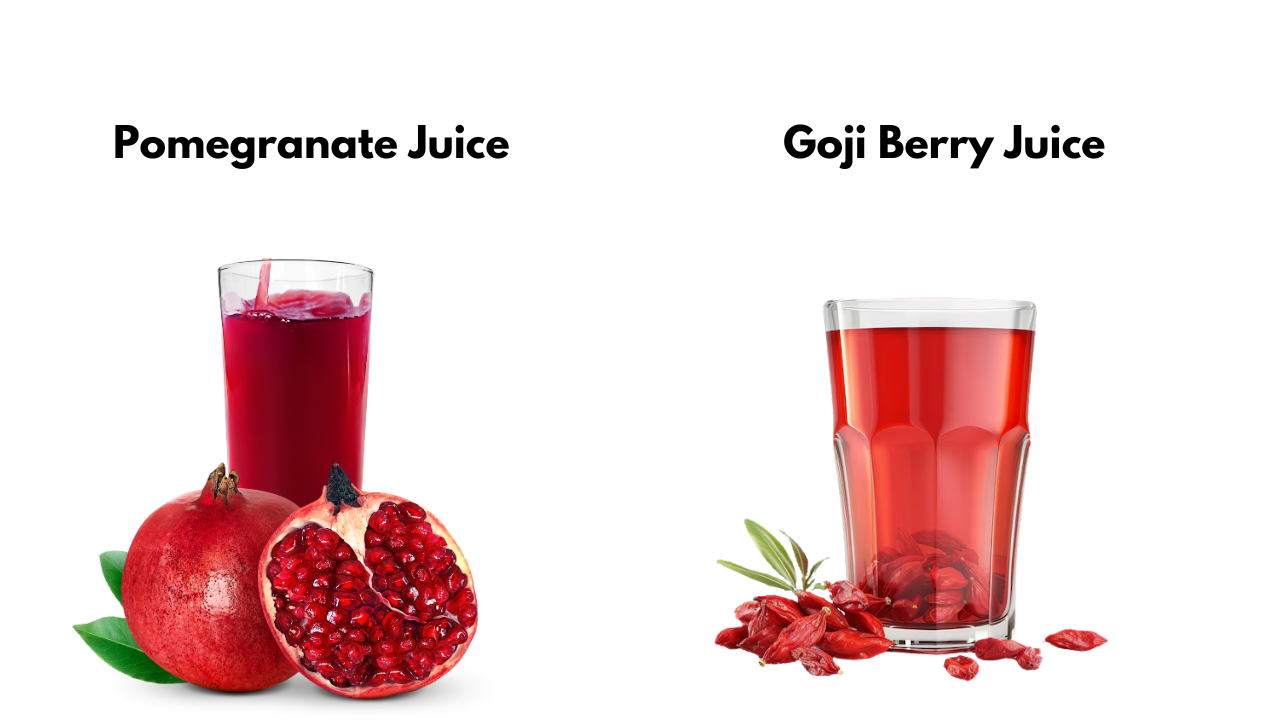 VINUT_ Pomegranate Juice vs. Goji Berry Juice