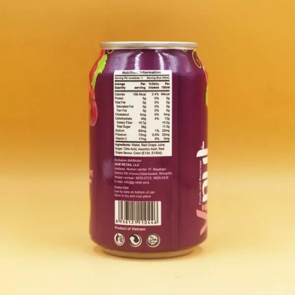 11.1 fl oz VINUT Red Grape Apple Juice B