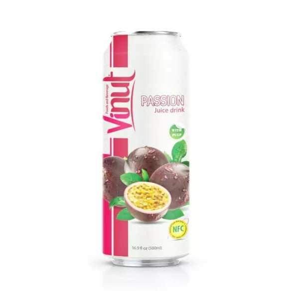 16.9 fl oz VINUT NFC Passion Juice Drink with pulp