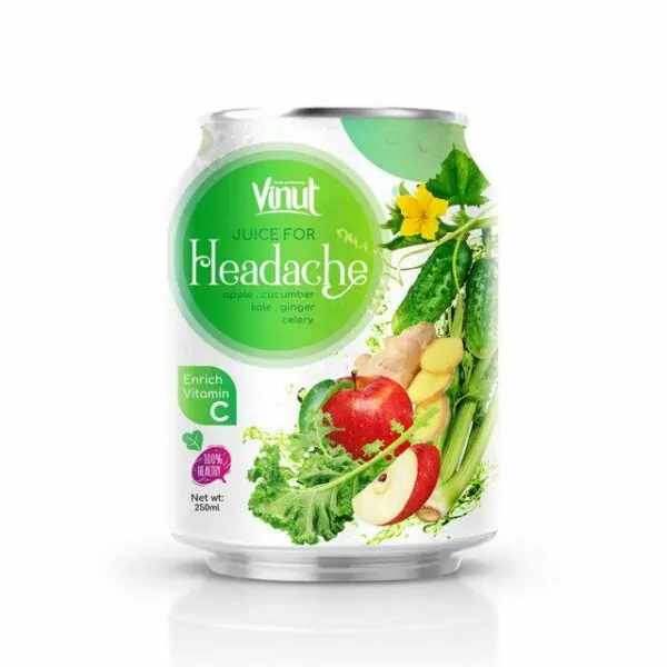 250ml Can 100 Vegetable Juice Juice for Headache