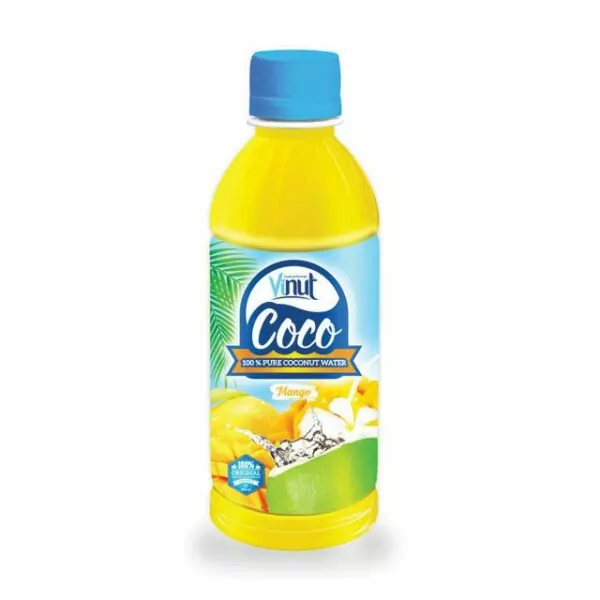300ml VINUT bottle Natural Pure Coconut water Mango flavour