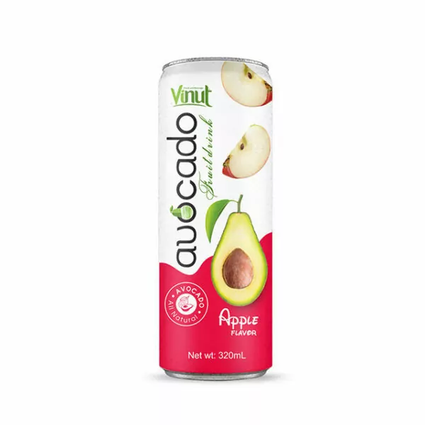 320ml Canned Avocado fruit Juice drink with Apple juice