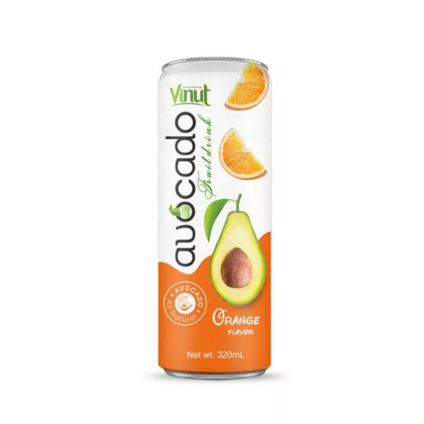 320ml Canned Avocado fruit Juice drink with Orange juice