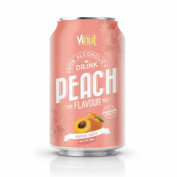 330 ml Canned Non Alcoholic Beer Drink Peach Flavour