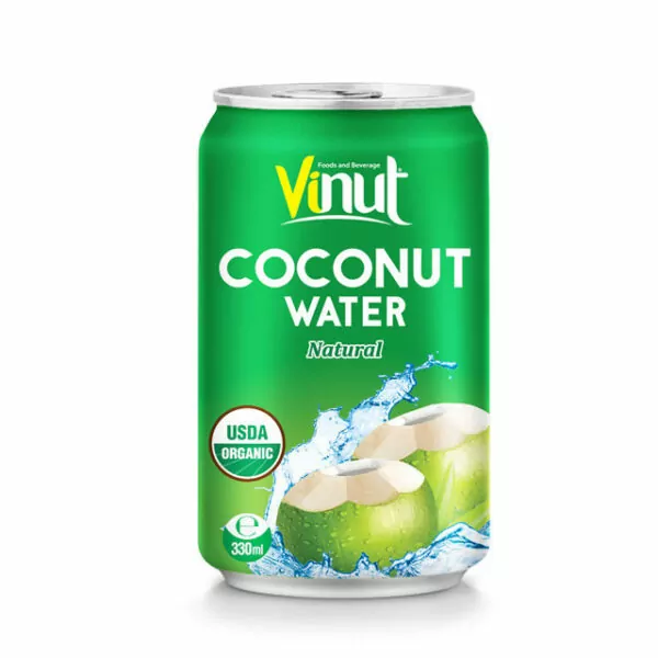 330ml Can Organic Coconut water USDA Organic EU Organic