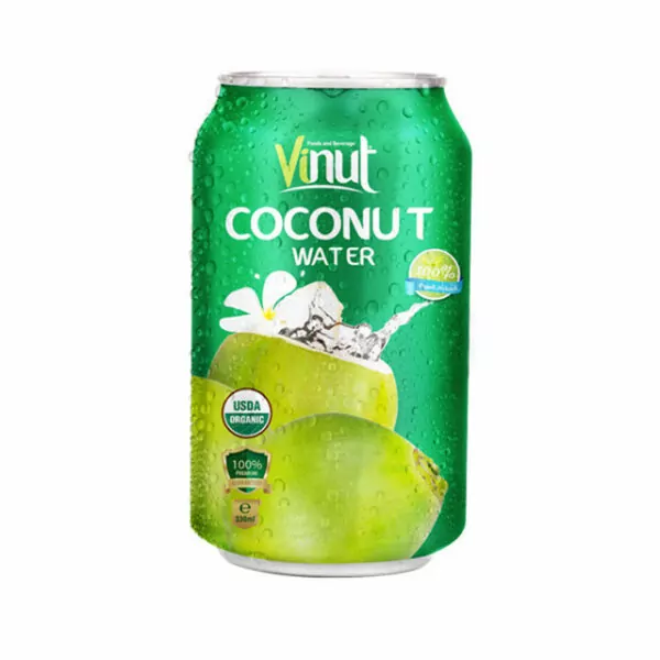 330ml Organic Coconut water Can USDA Organic EU Organic