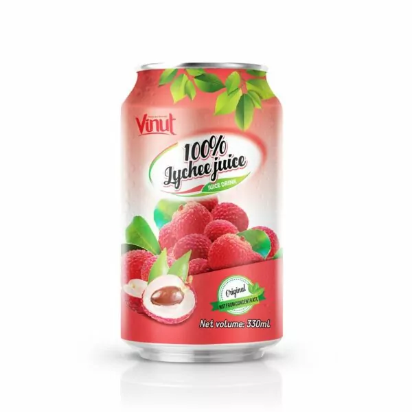 330ml VINUT 100% Lychee Juice Drink