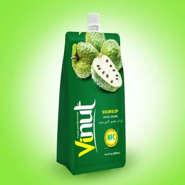 500ml Pouches Soursop Juice Drink