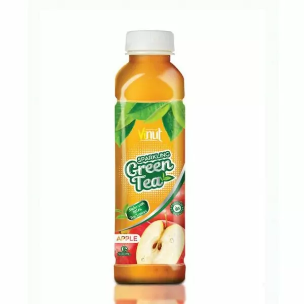 500ml Real Green Tea with Apple juice in Pet bottle