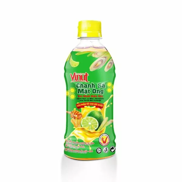 Chai chanh sả mật ong với muối biển sâu VINUT 350ml