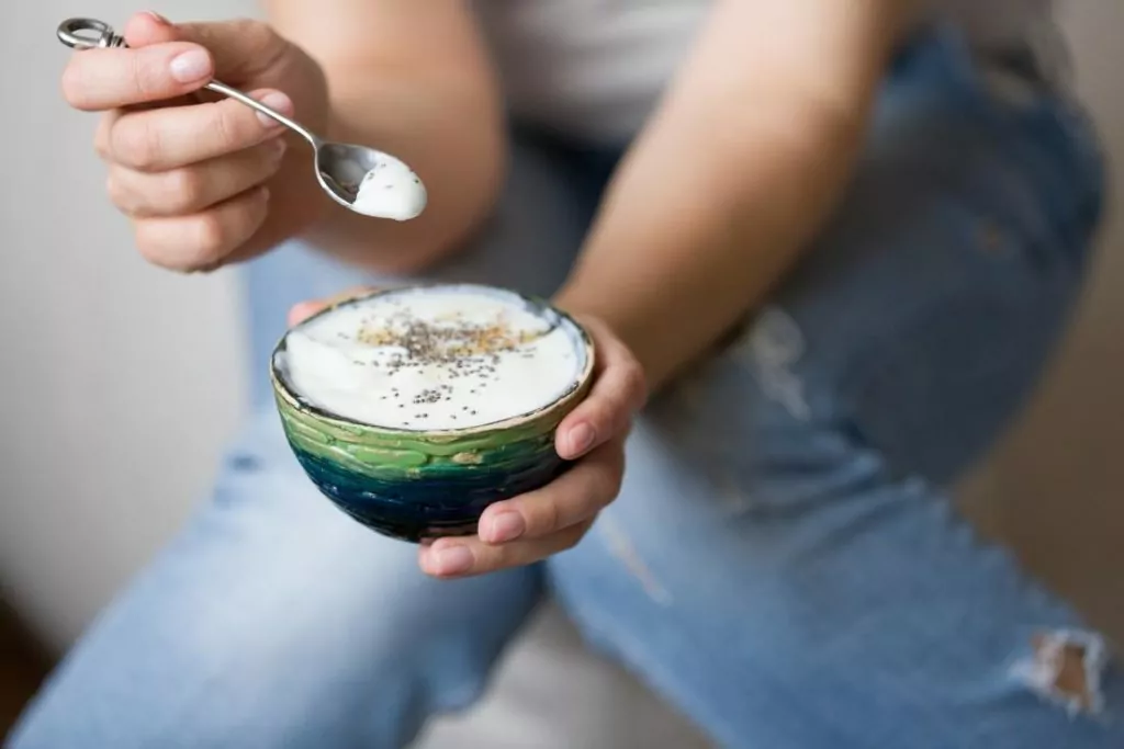 Probiotics, such as yogurt, can support digestive health. Probiotics, such as yogurt, can support digestive health.
