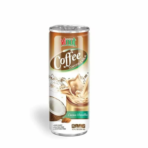 12 fl oz VINUT Cocoa Vanilla Coffee with Cocoa Vanilla