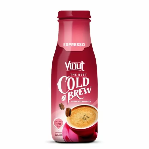 13.67 fl oz Vinut Cold Brew Arabica Espresso Coffee Bean Calories 128 Kcal