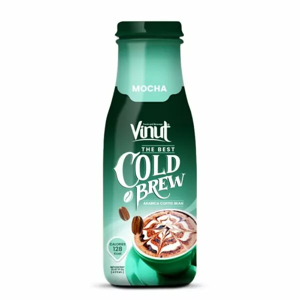 13.67 fl oz Vinut Cold Brew Arabica Mocha Coffee Bean Calories 128 Kcal