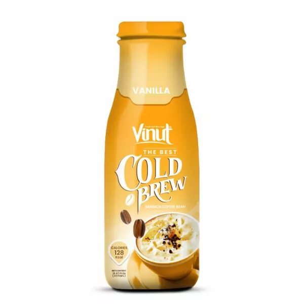 13.67 fl oz Vinut Cold Brew Arabica Vanilla Coffee Bean Calories 128 Kcal