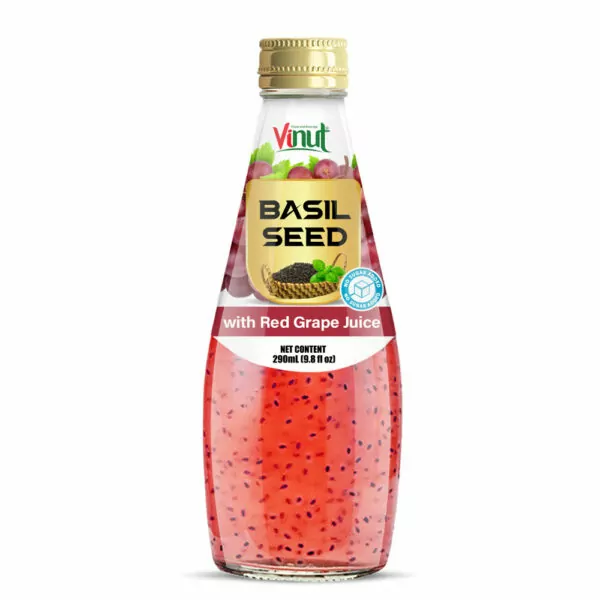 9.8 fl oz Vinut Basil seed drink with Red Grape Juice (No Sugar Added)