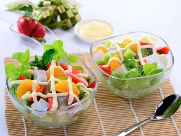Fruit salad with Nata de Coco Fruit salad with Nata de Coco