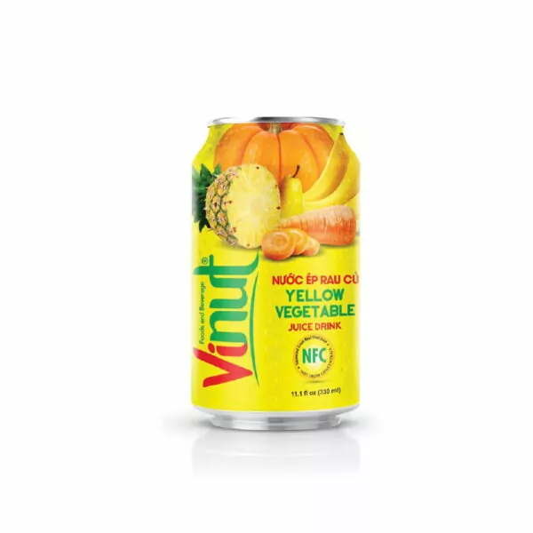 11.1 fl oz Vinut Yellow Vegetable Juice drink Pineapple Carrot Banana Pumpkin