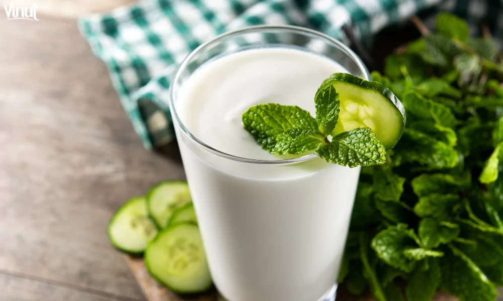 Discover the Perfect Drinks for Ramadan: Refreshing Choices for Iftar and Suhoor 8 VINUT_Cucumber Yogurt Drink (Ayran)