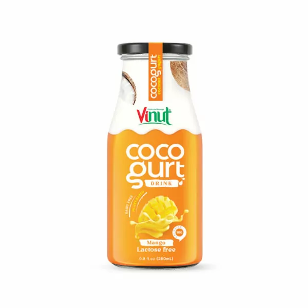 280ml Vinut Cocogurt (Coconut milk) drink with Mango(Lactose free, Dairy free, Plant based)