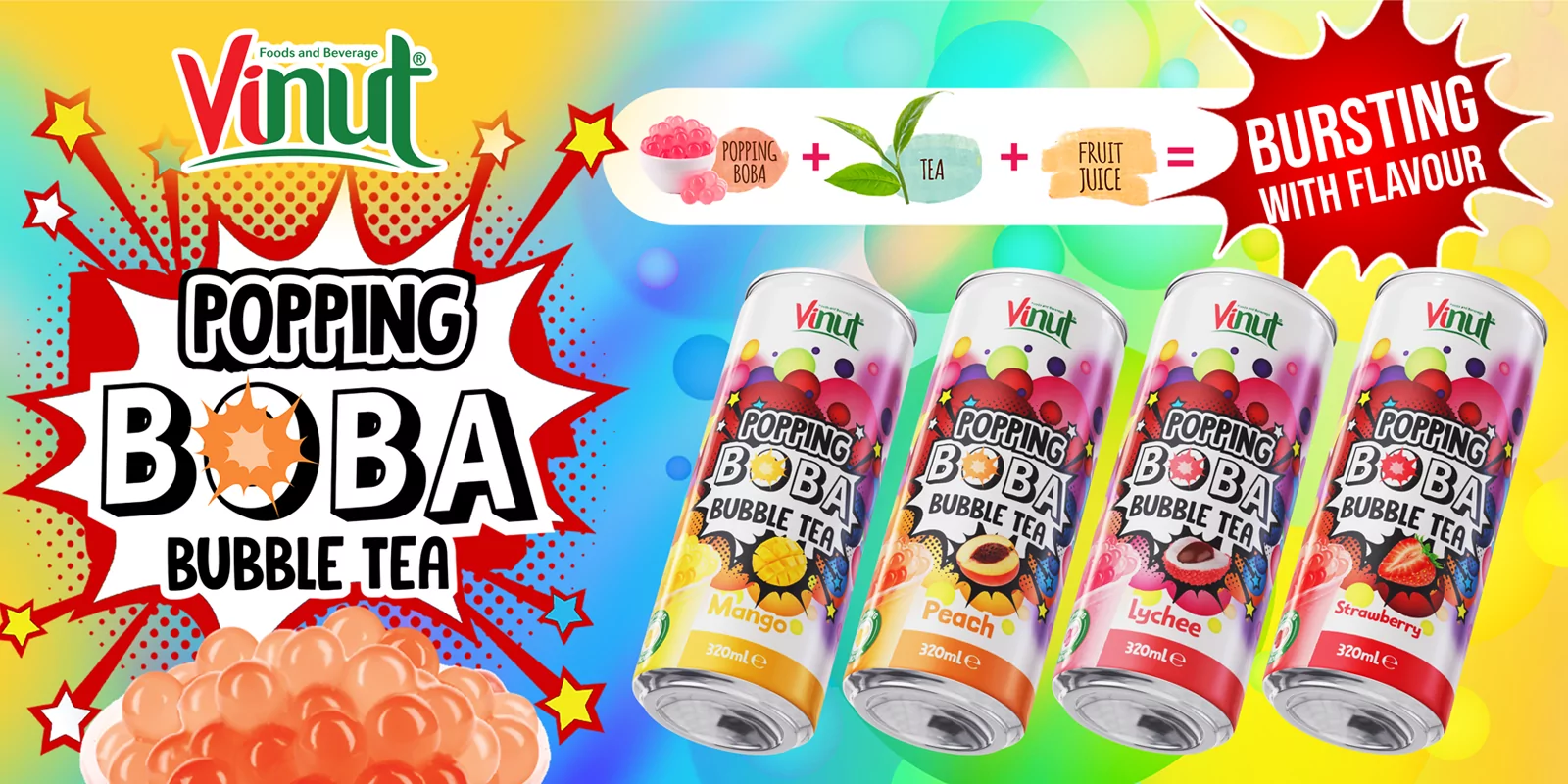 Top 4 Trending Popping Boba Bubble Tea Drinks 2024 2
