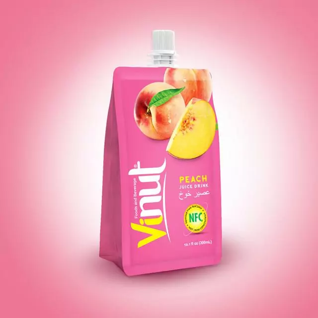 10.1fl oz 100 Pouches Peach Juice Drink
