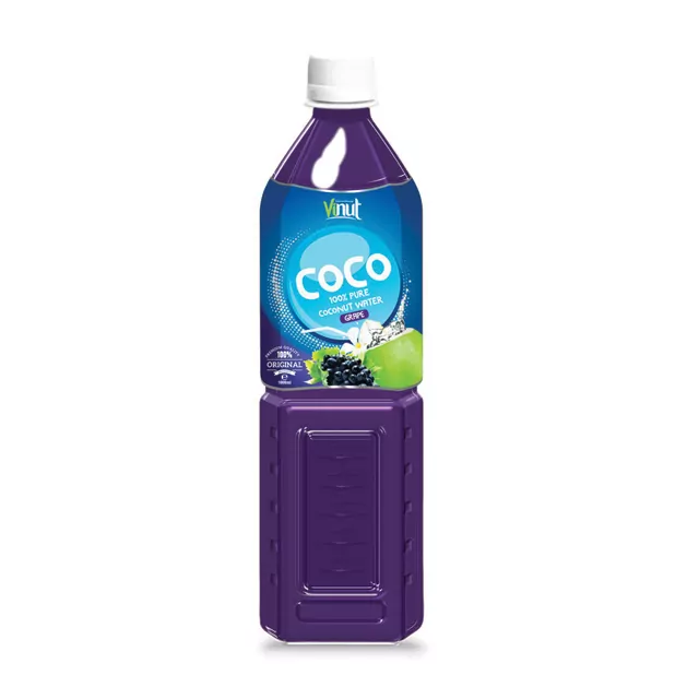 1L VINUT 100% Bottle Pure Coconut water with Grape flavour