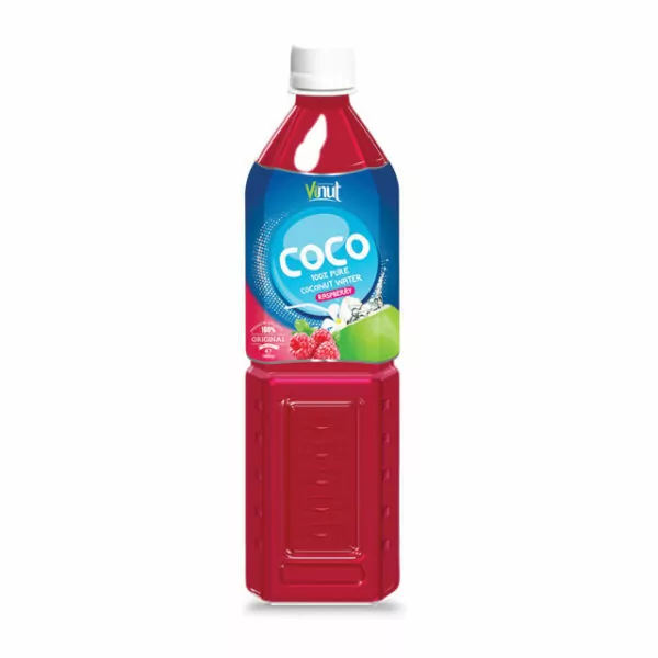 1L VINUT 100% Bottle Pure Coconut water with raspberry flavour