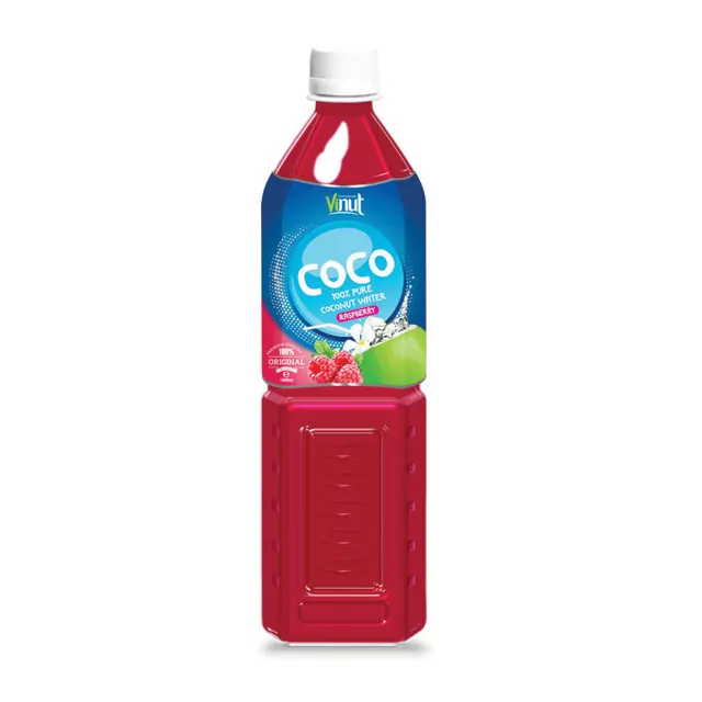 1L VINUT 100% Bottle Pure Coconut water with raspberry flavour