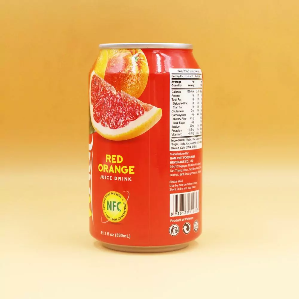 11.1 fl oz VINUT Red Orange Juice Drink F