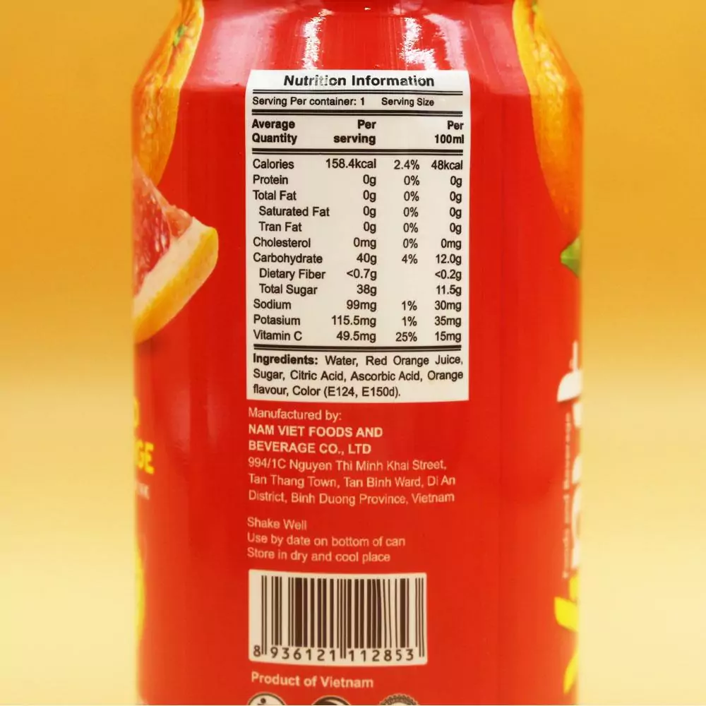 11.1 fl oz VINUT Red Orange Juice Drink N