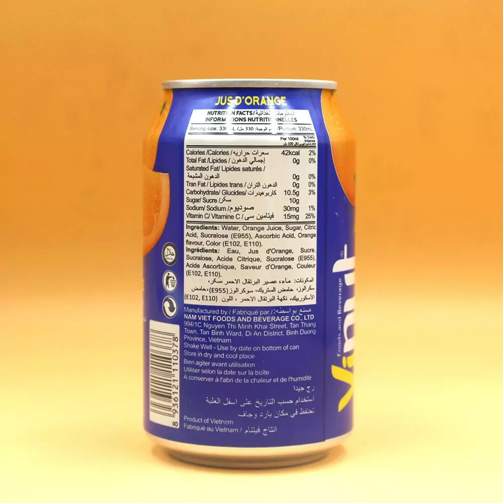 11.1fl oz VINUT Orange Juice Drink