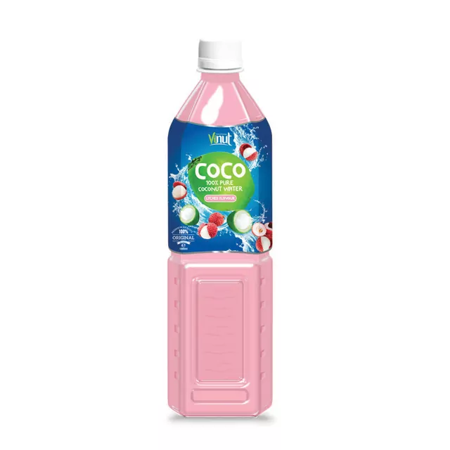 1L VINUT Natural Coconut water with Lychee flavour